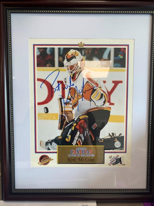 Signed and framed Kirk McLean Canucks Print | Powered by Givergy